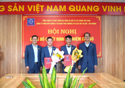 Hội nghị công bố quyết định bổ nhiệm cán bộ thuộc Công ty TNHH MTV Quản lý và Khai thác đường ô tô cao tốc Hà Nội – Hải Phòng