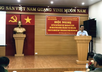 Hội nghị sơ kết quy chế phối hợp đảm bảo ANTT & TTATGT Đường ô tô cao tốc Hà Nội – Hải Phòng đoạn qua địa bàn huyện Bình Giang