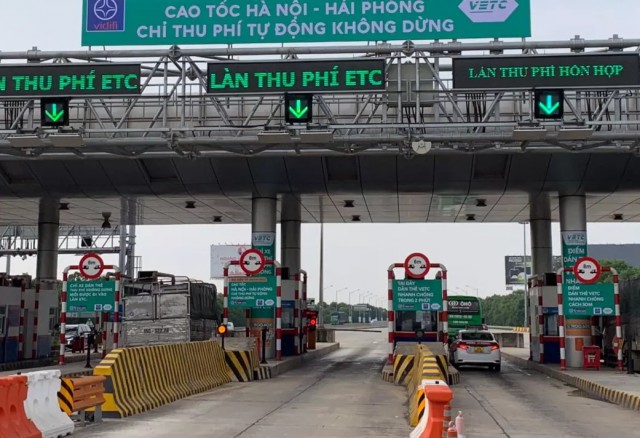 Tổ chức thu phí đối với các phương tiện qua Trạm thu phí Nút giao Đường tỉnh 392 trên Đường ô tô cao tốc Hà Nội – Hải Phòng
