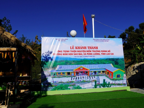 VIDIFI khánh thành điểm Trường Phình Hồ tại Lào Cai – Vun đắp ước mơ trẻ em vùng cao