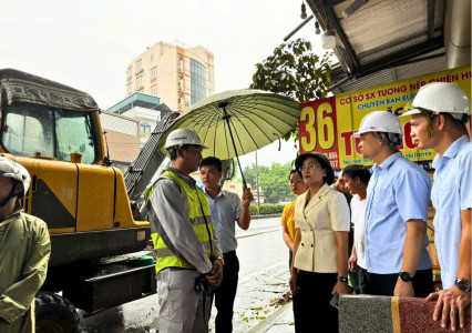  Lãnh đạo Tổng Công ty VIDIFI kiểm tra công tác phòng chống, ứng phó cơn bão số 3 (WIPHA)