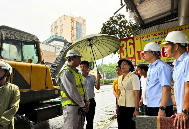  Lãnh đạo Tổng Công ty VIDIFI kiểm tra công tác phòng chống, ứng phó cơn bão số 3 (WIPHA)