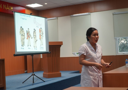 Tổ chức công tác đào tạo, huấn luyện sơ cấp cứu cho cán bộ, nhân viên Công ty QLKT