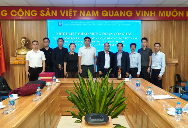 Công ty QLKT đón tiếp Đoàn công tác Cục Đường bộ Trung Quốc cùng Cục Đường bộ Việt Nam khảo sát, trao đổi kinh nghiệm